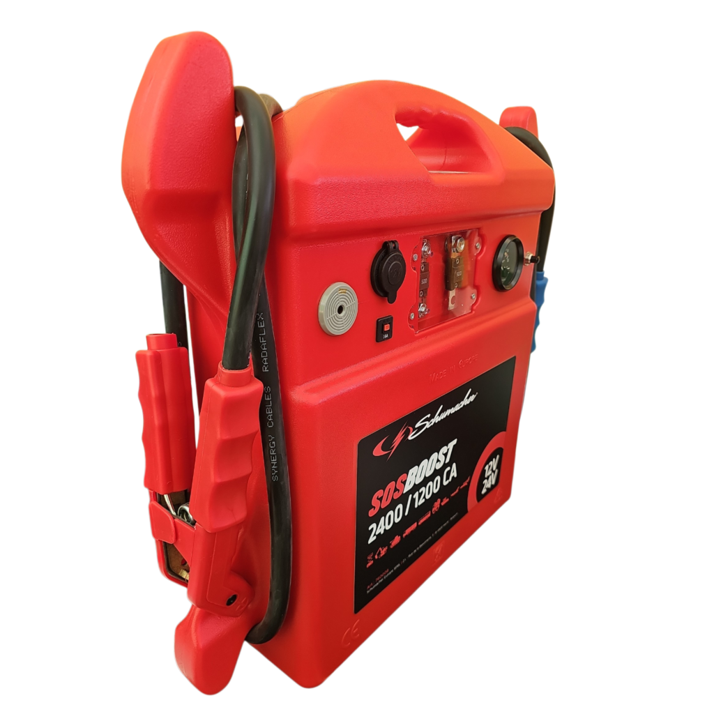 SOS Booster 1200 2400 Truck Mining Machinery jump starter left side