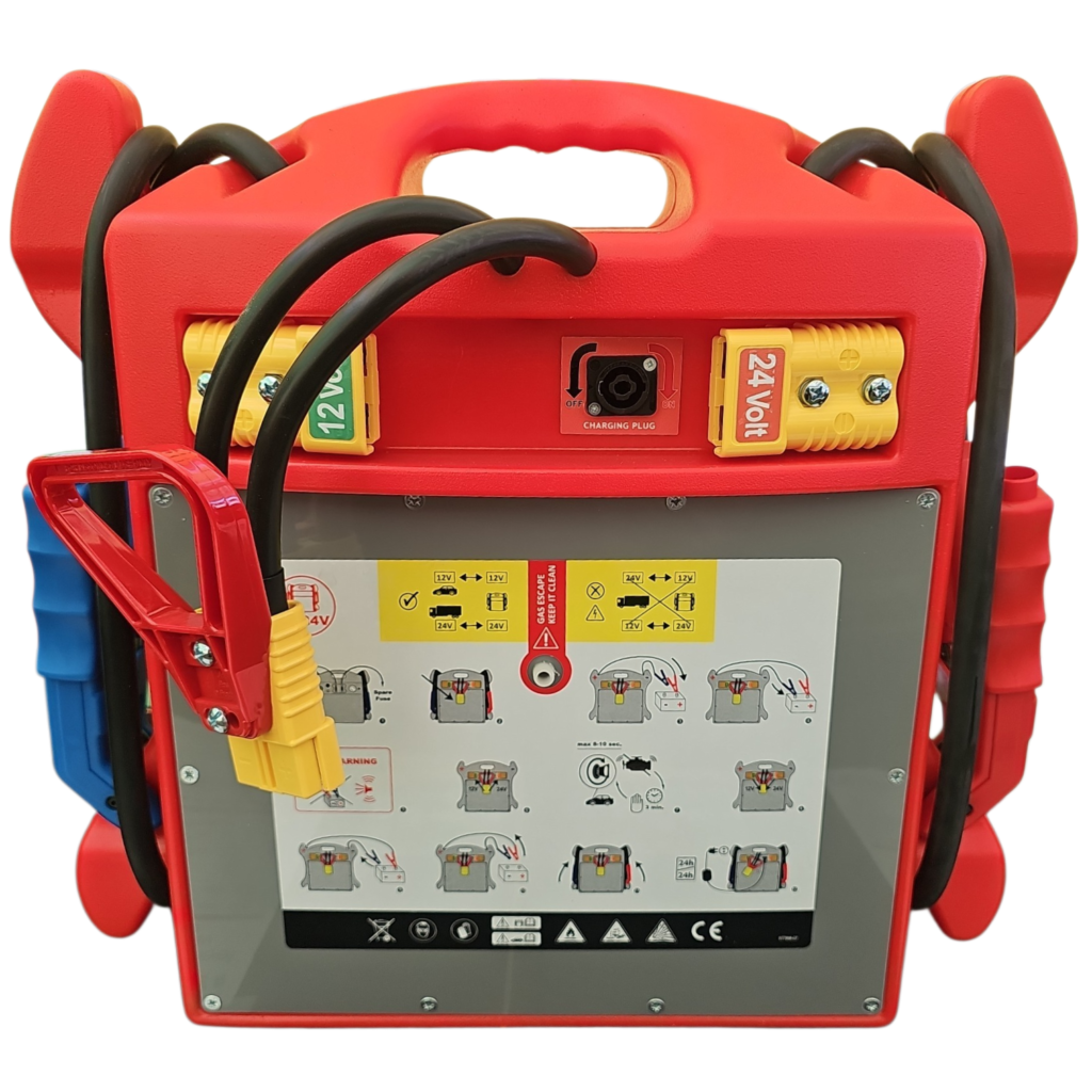 SOS Booster 1200 2400 Truck Mining Machinery jump starter back