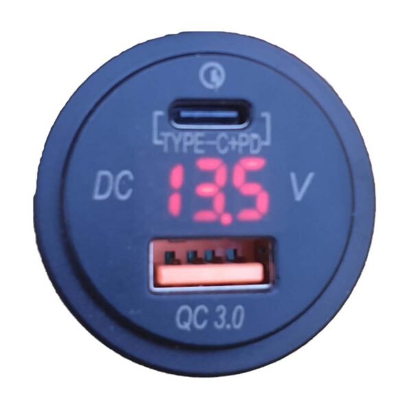 QC3.0 Type C+PD and Voltmeter to Anderson Style 50A 2 meter