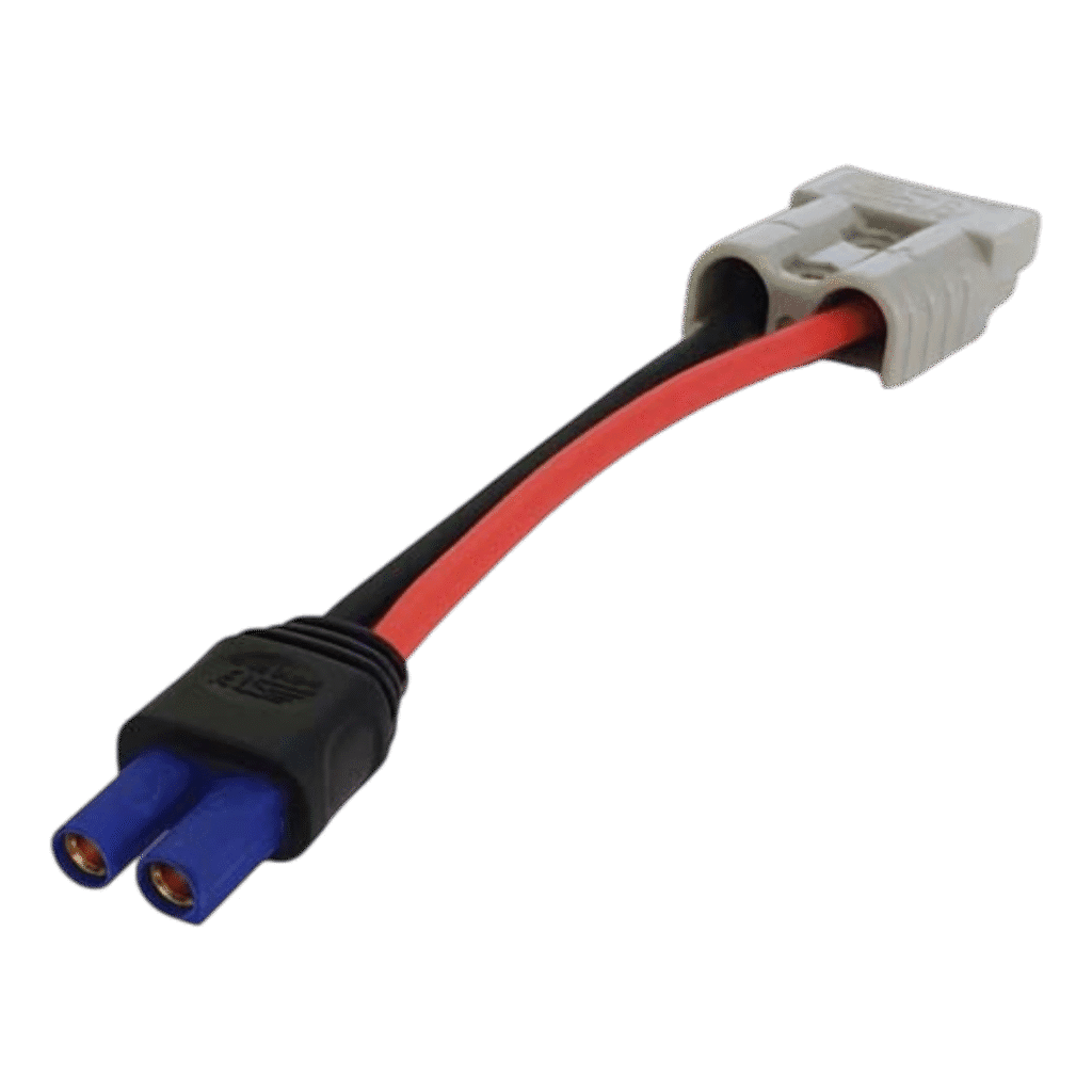 EC5 connector to 50 Amp Anderson Connector for supplying direct power from a jump starter pack